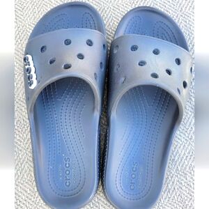 Crocs Unisex Classic Slide Big Kids M4 W6 Slide Sandal - Black